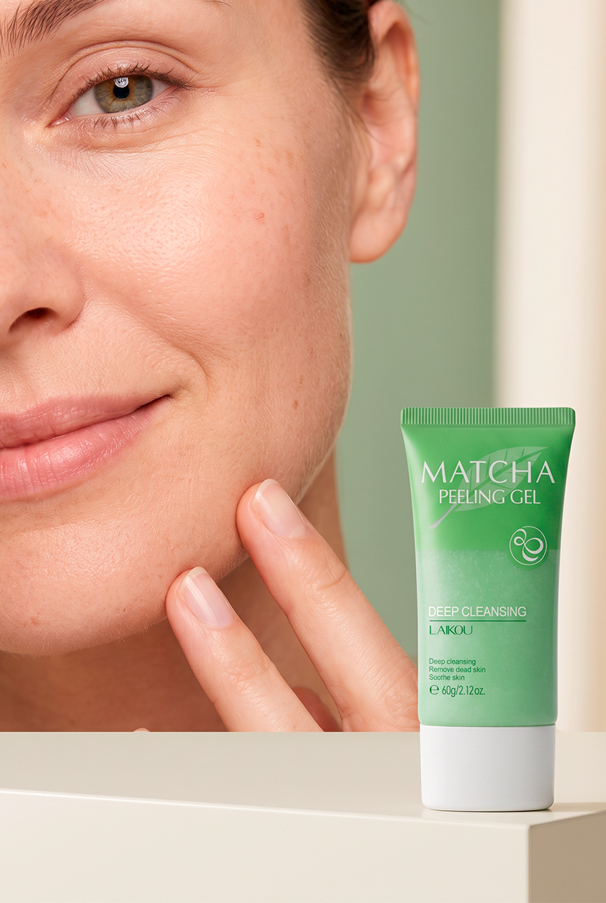 Gel exfoliant au matcha LAIKOU par Beauty Vellvet, vue 4