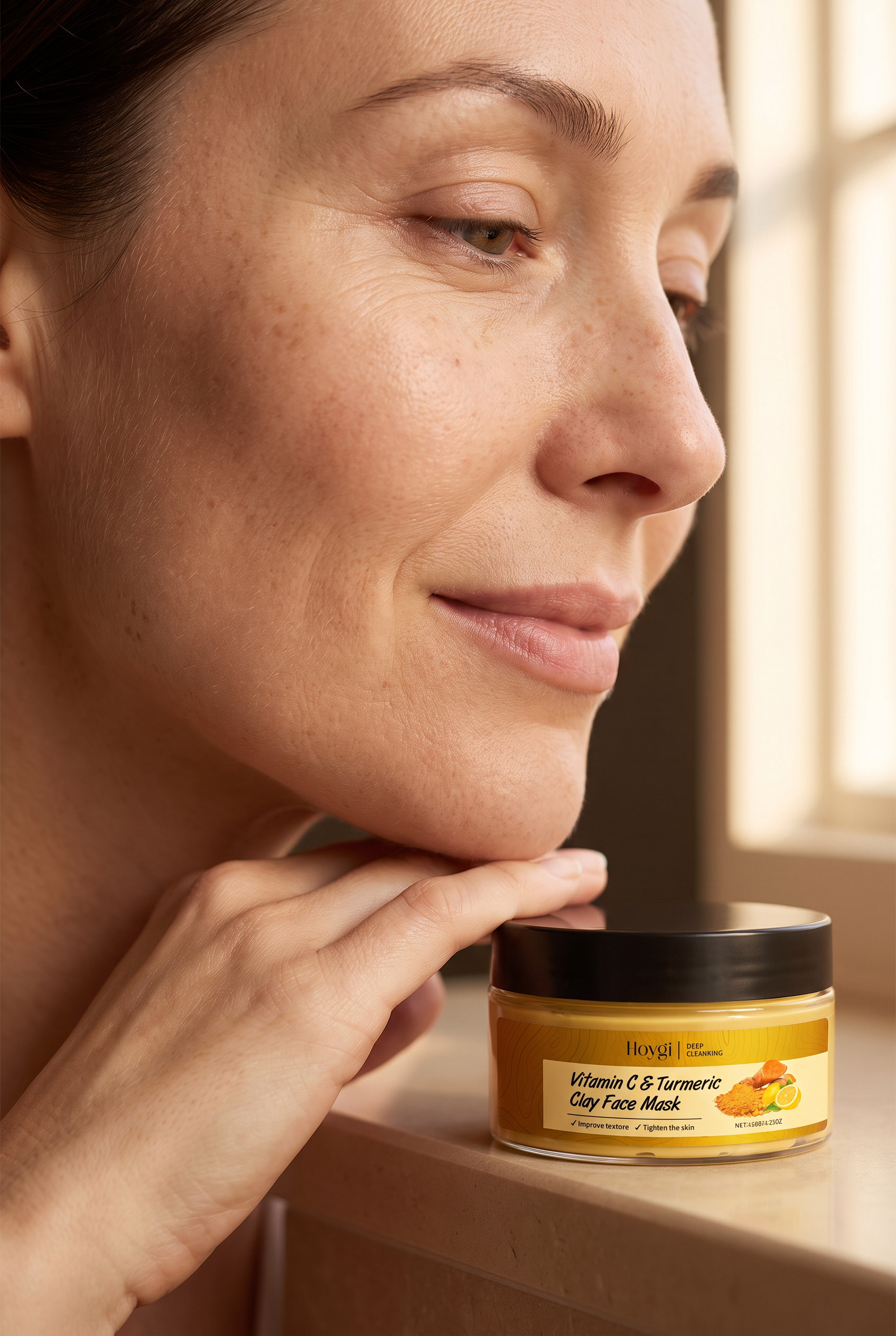 Hoygi Vitamin C & Turmeric Clay Face Mask by Beauty Vellvet, view 4