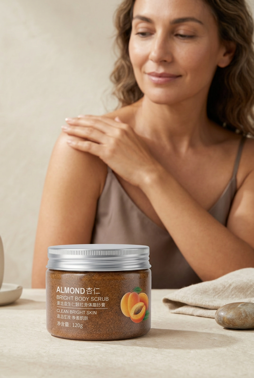 Almond Bright Skin Body Scrub by Beauty Vellvet, view 4