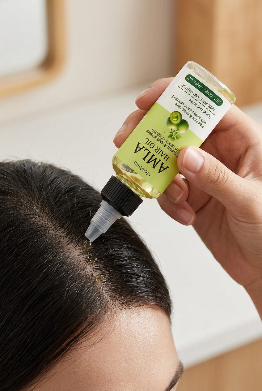 Sérum huile capillaire à l'amla OceAura par Beauty Vellvet, vue 2