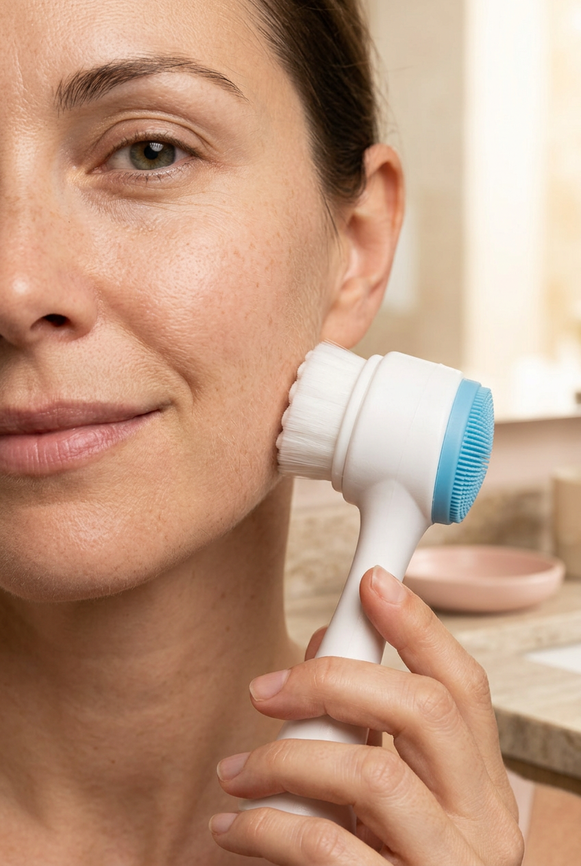 Dual-Sided Facial Cleansing Brush by Beauty Vellvet, view 8