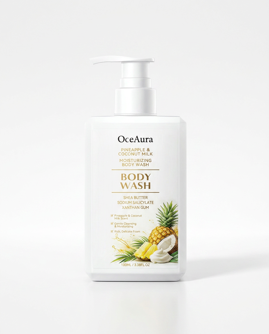 OceAura Ananas & Kokosnuss Feuchtigkeitsspendendes Duschgel von Beauty Vellvet