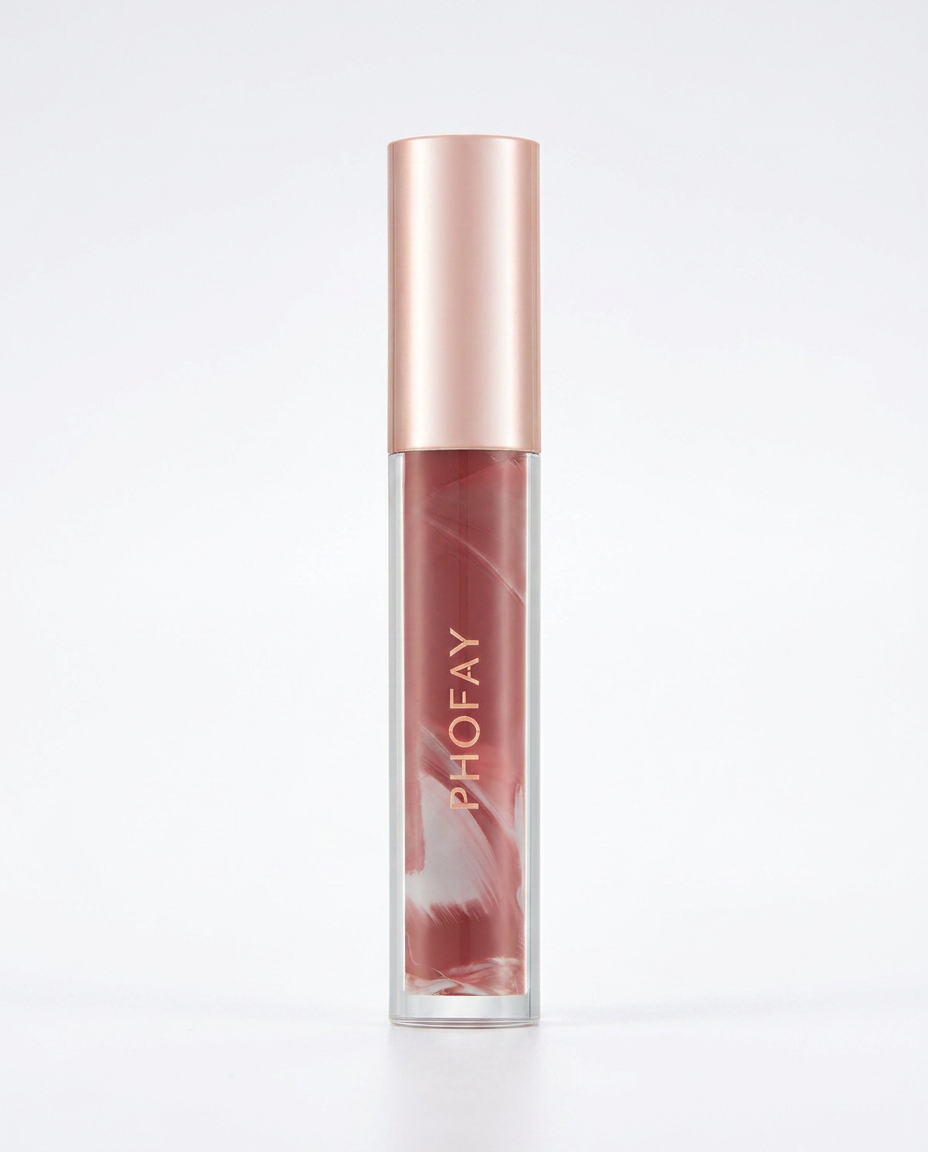 PHOFAY Rose Blooming Feuchtigkeitsspendendes Lipgloss von Beauty Vellvet, Ansicht 4