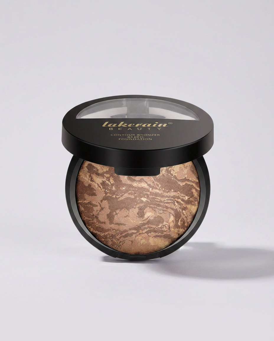 Poudre visage cuite marbrée Lakerain, 9 g — 2 Bronzé