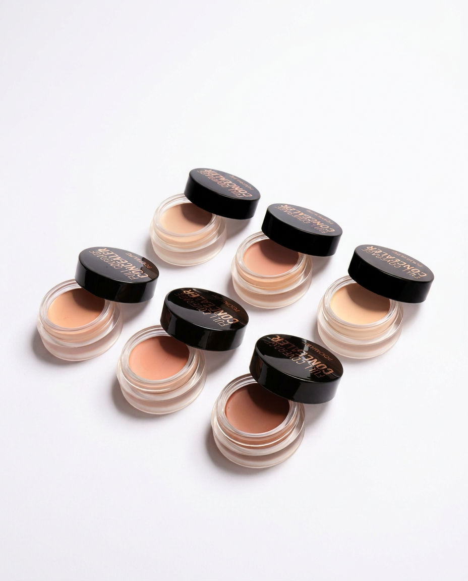 Creme-Concealer-Tiegel mit sieben Farbtönen — 01