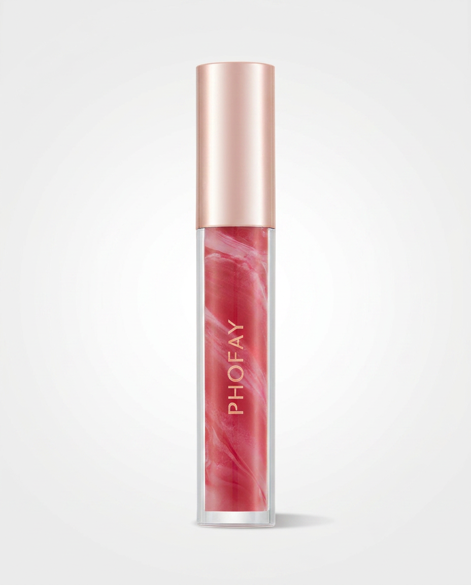 PHOFAY Rose Blooming Feuchtigkeitsspendendes Lipgloss von Beauty Vellvet, Ansicht 8