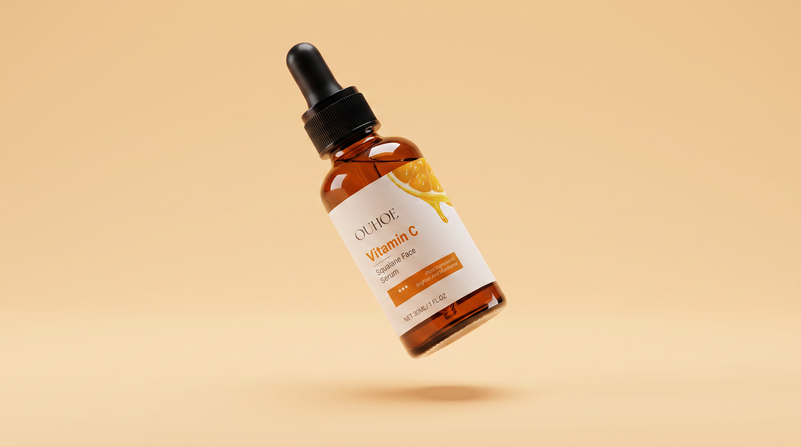 OUHOE Vitamin C & Squalane Face Serum, 30 mL