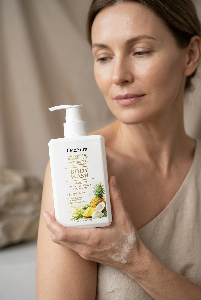 OceAura Ananas & Kokosnuss Feuchtigkeitsspendendes Duschgel von Beauty Vellvet, Ansicht 4