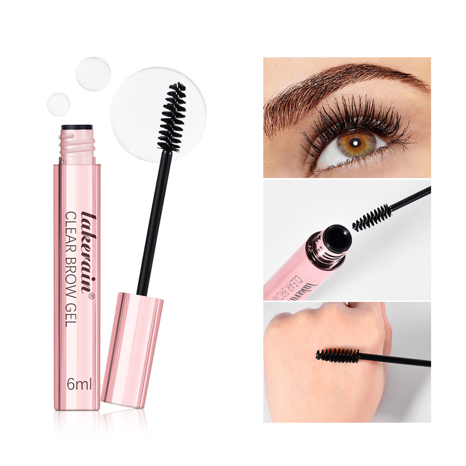 Gel transparent pour sourcils Lakerain, 6 mL — Image du produit 3