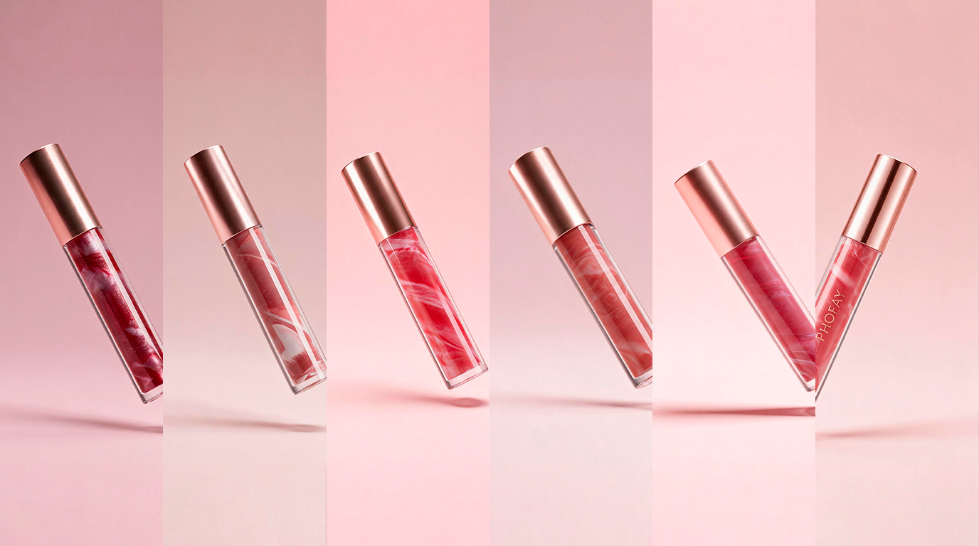 PHOFAY Rose Blooming Hydrating Lipgloss, 3.8 mL
