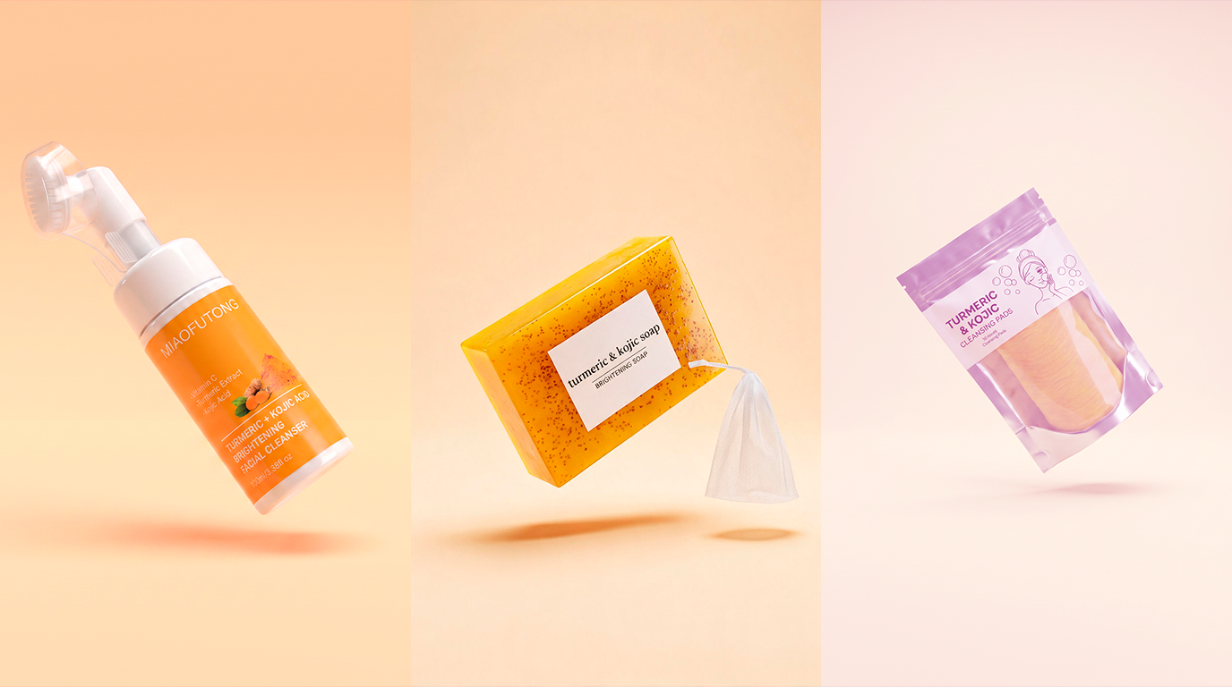 MIAOFUTONG Turmeric & Kojic Nettoyant Collection