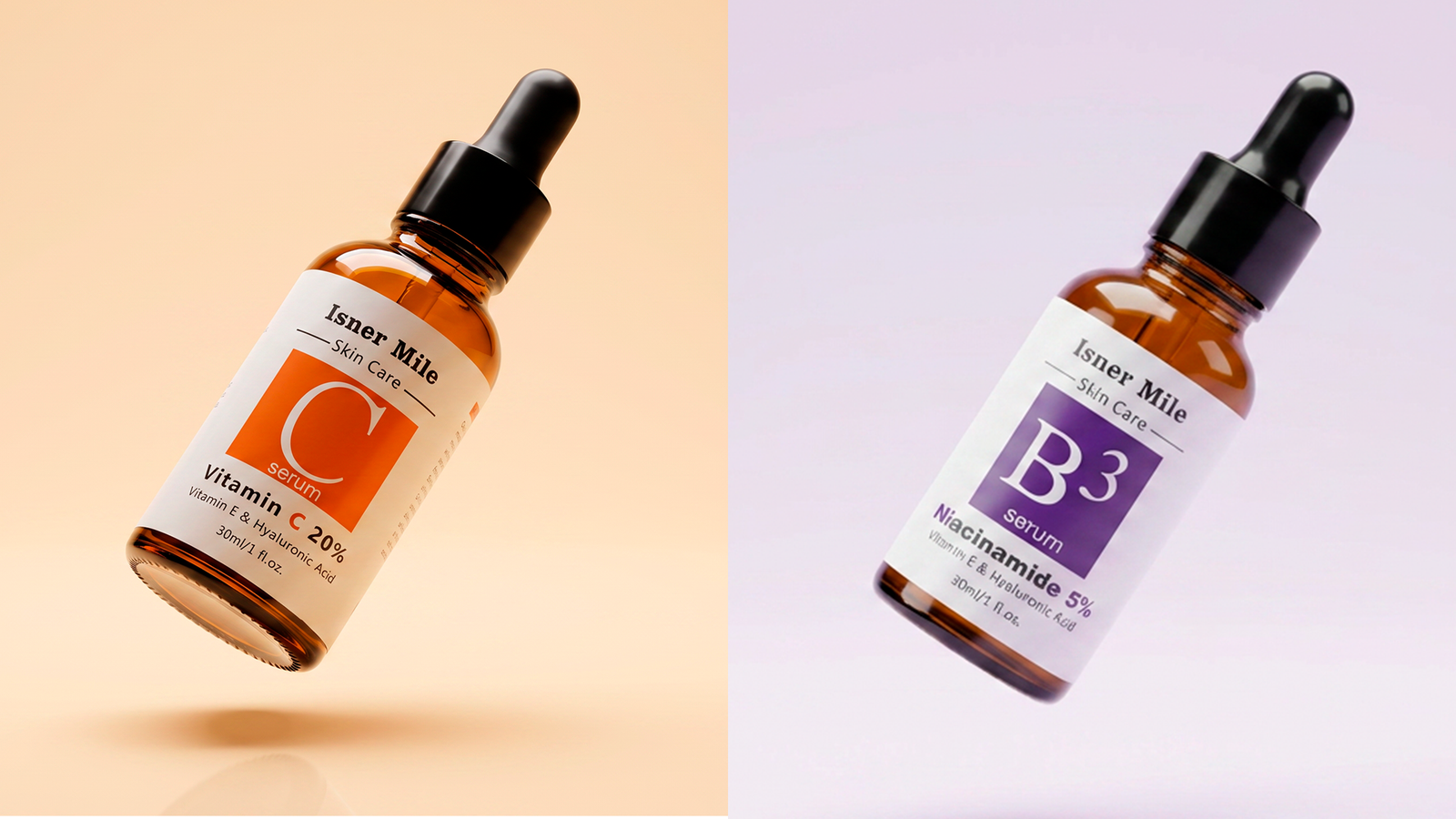 Isner Mile B3 & Vitamin C Facial Serum Collection, 30 mL