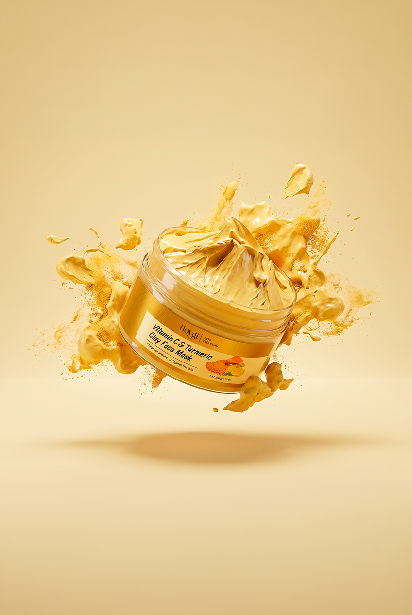 Hoygi Vitamin C & Turmeric Clay Face Mask by Beauty Vellvet, view 3