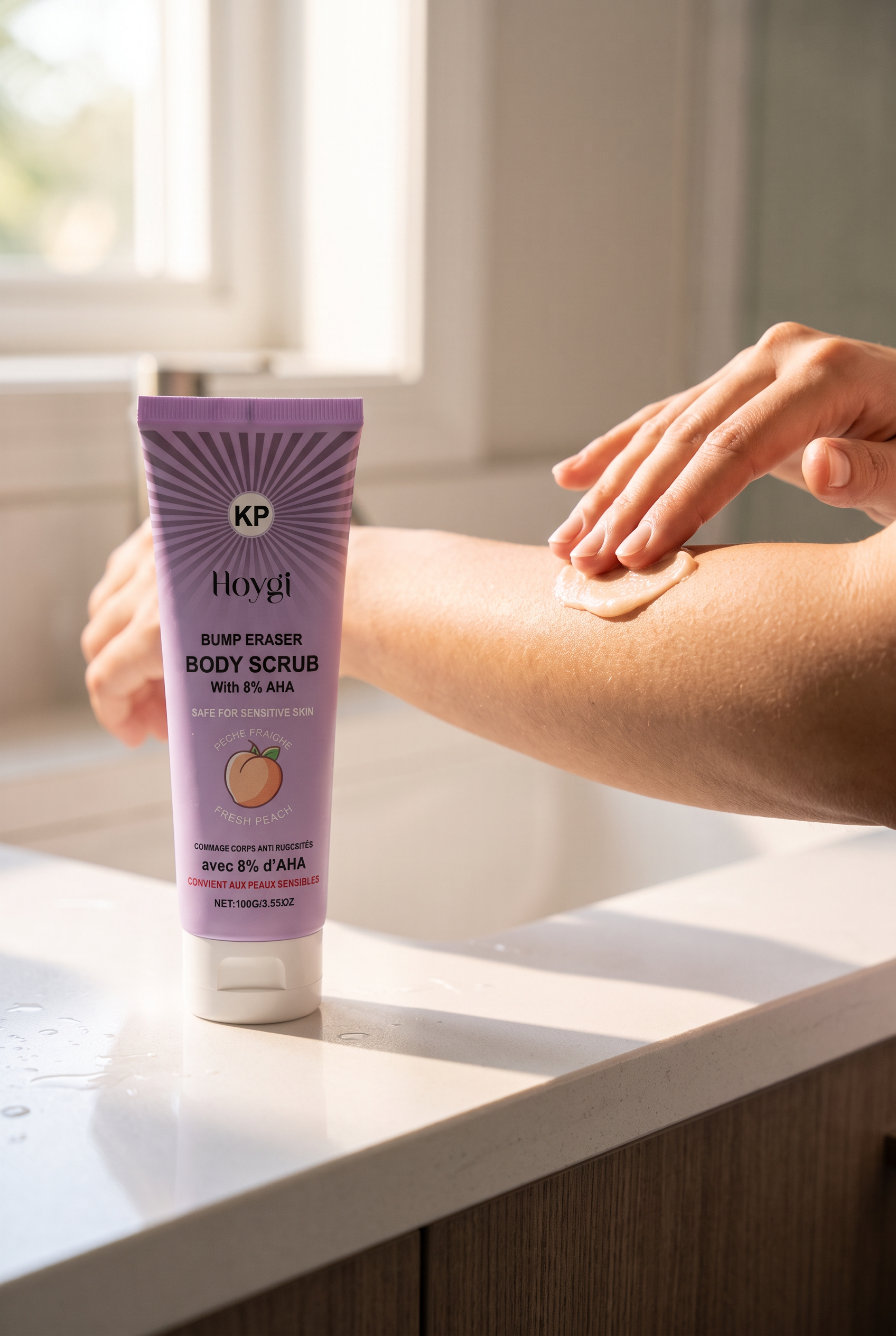 Pfirsich & Milchsäure Körperpeeling von Beauty Vellvet, Ansicht 2