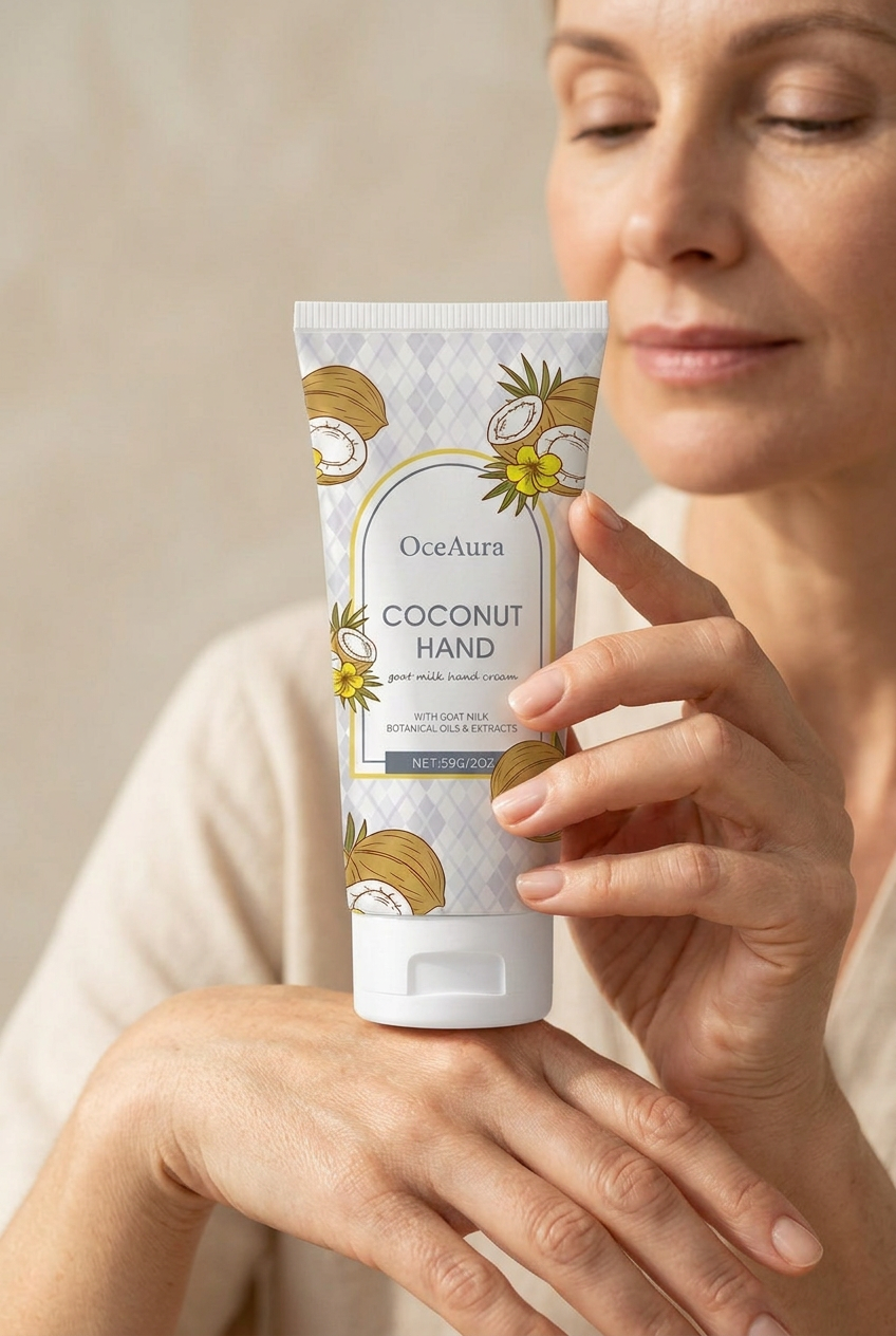Crème pour les mains à la noix de coco OceAura par Beauty Vellvet, vue 4