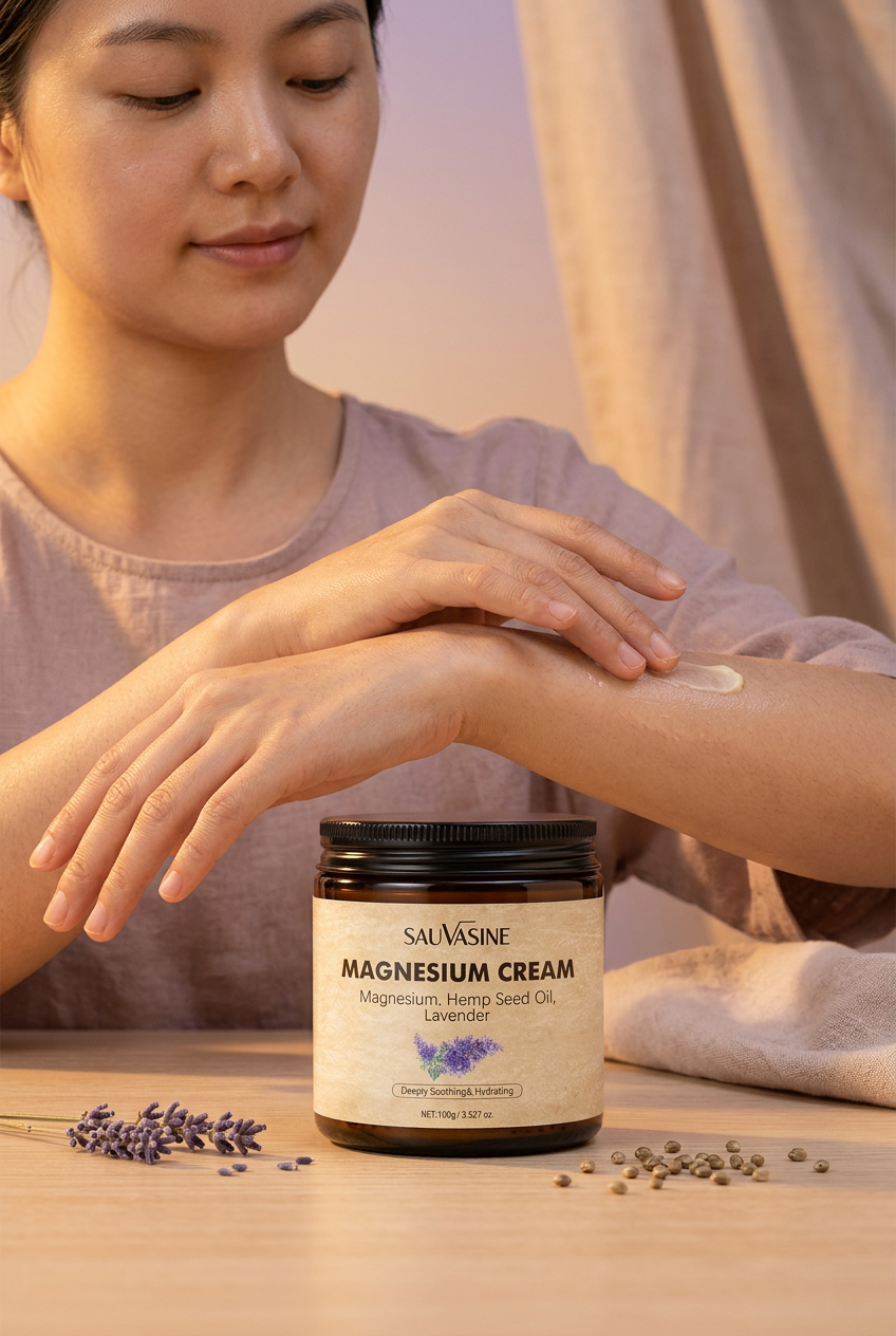 Crème visage et corps au magnésium Sauvasine par Beauty Vellvet, vue 4