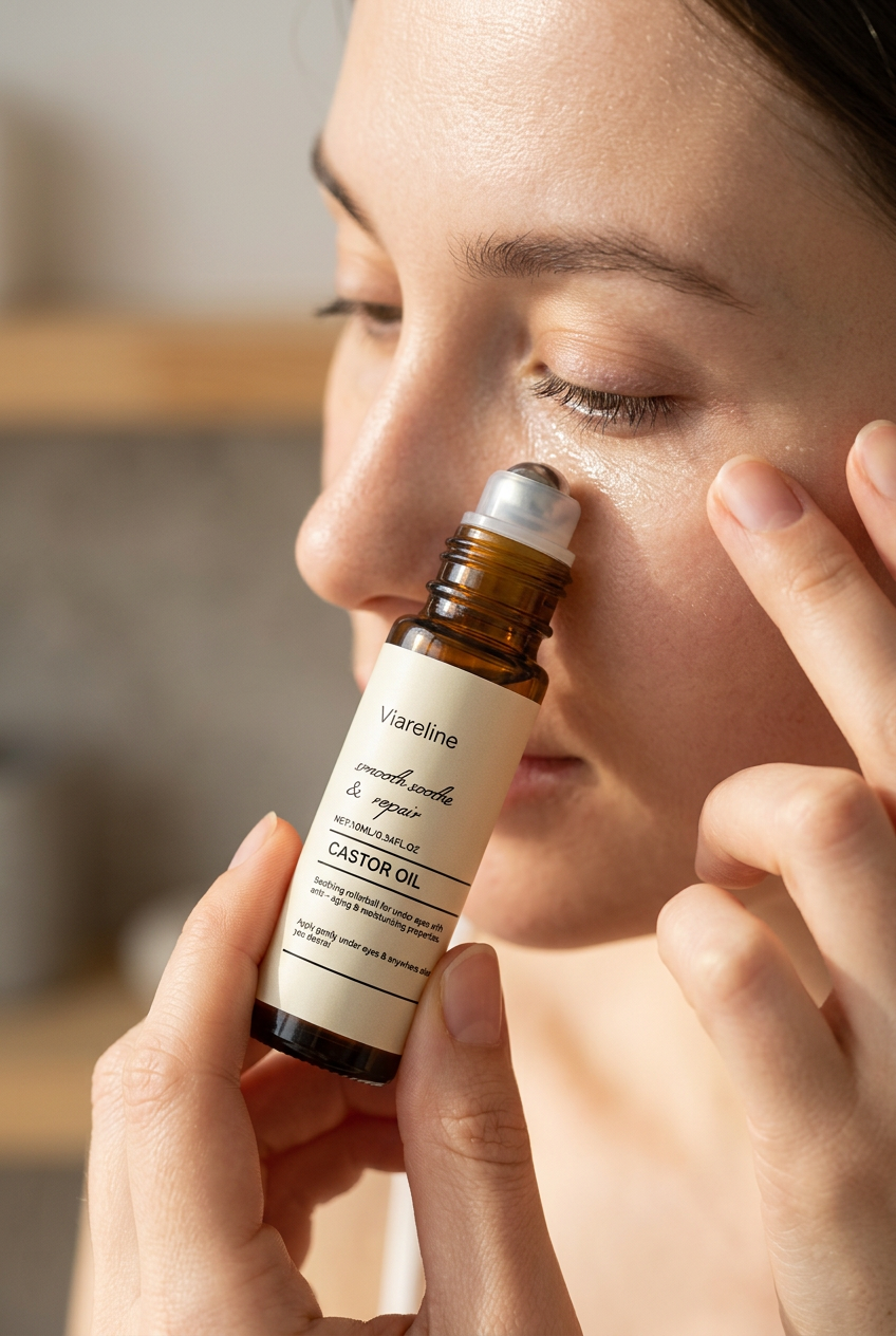 Viaerline Castor Oil Under-Eye Roll-On by Beauty Vellvet, view 2