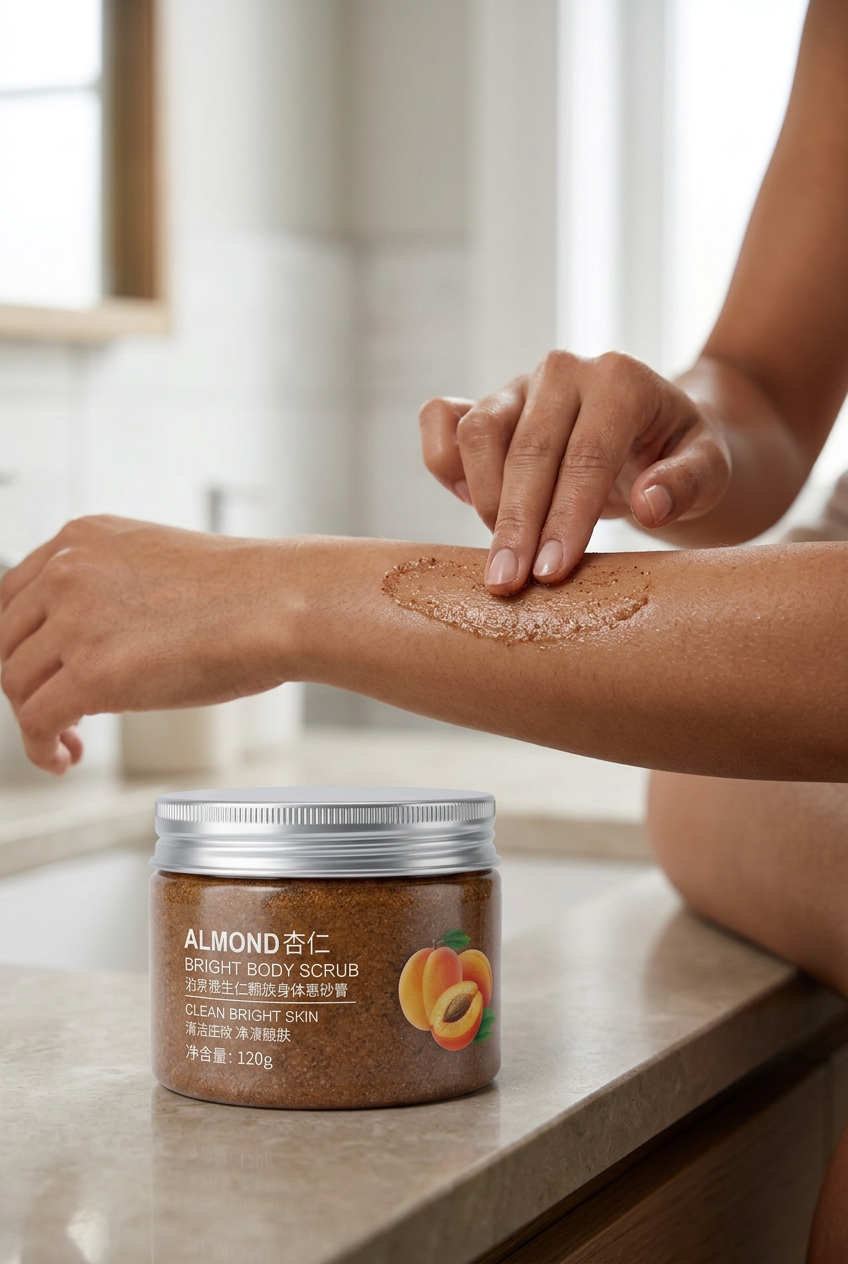 Almond Bright Skin Body Scrub by Beauty Vellvet, view 2
