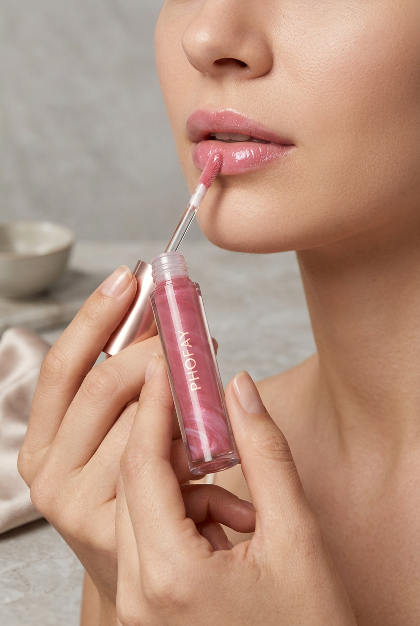 PHOFAY Rose Blooming Feuchtigkeitsspendendes Lipgloss von Beauty Vellvet, Ansicht 16