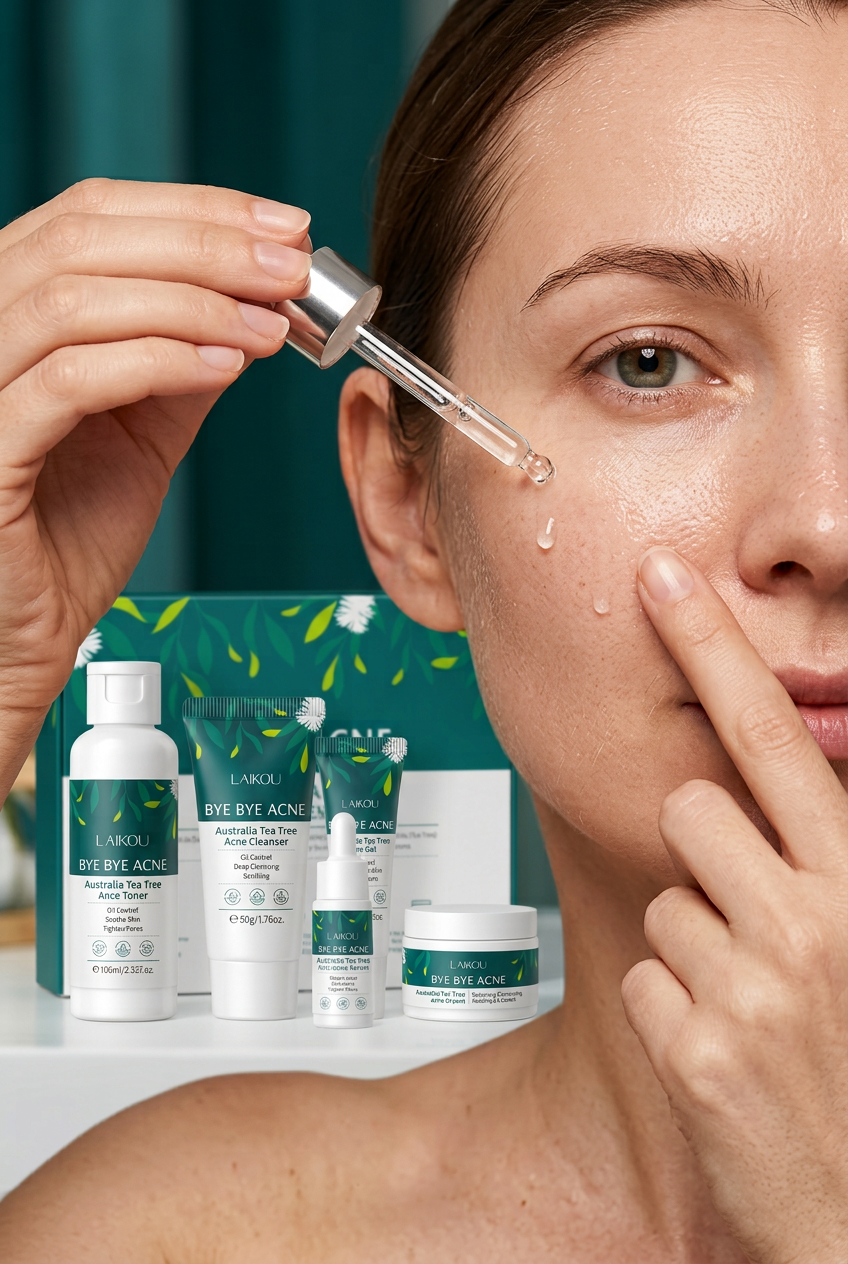 LAIKOU Tea tree 5-delige huidverzorgingsset van Beauty Vellvet, aanzicht 2