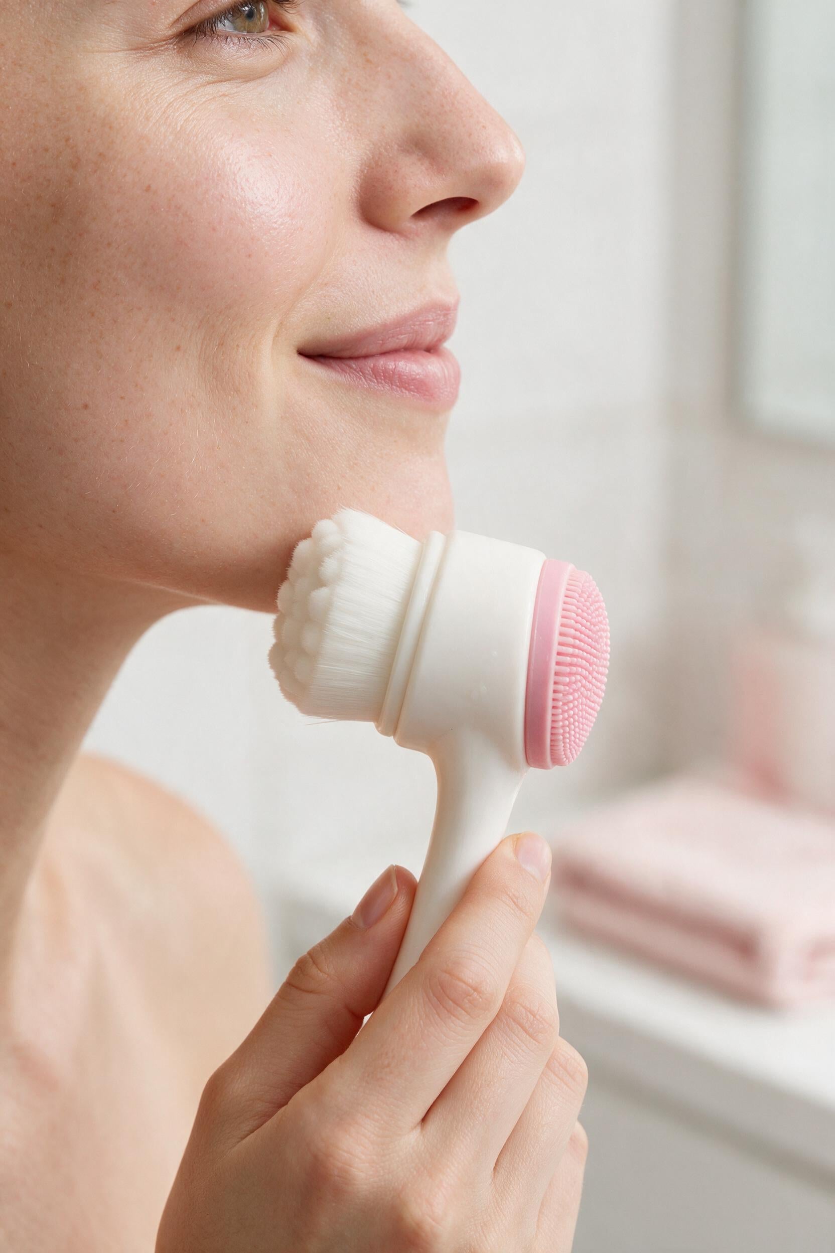 Dual-Sided Facial Cleansing Brush by Beauty Vellvet, view 4