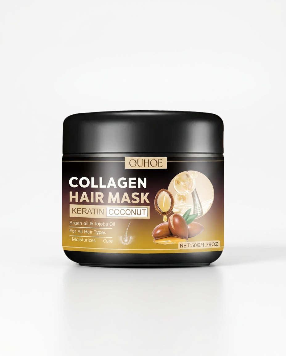 OUHOE Kollagen-Haarmaske mit Keratin & Kokosöl von Beauty Vellvet