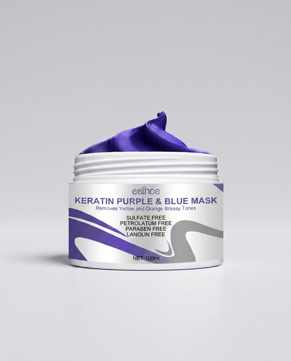 EELHOE Keratin Purple & Blue Toning Hair Mask by Beauty Vellvet