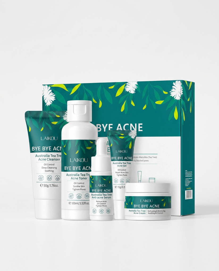 LAIKOU Tea tree 5-delige huidverzorgingsset van Beauty Vellvet