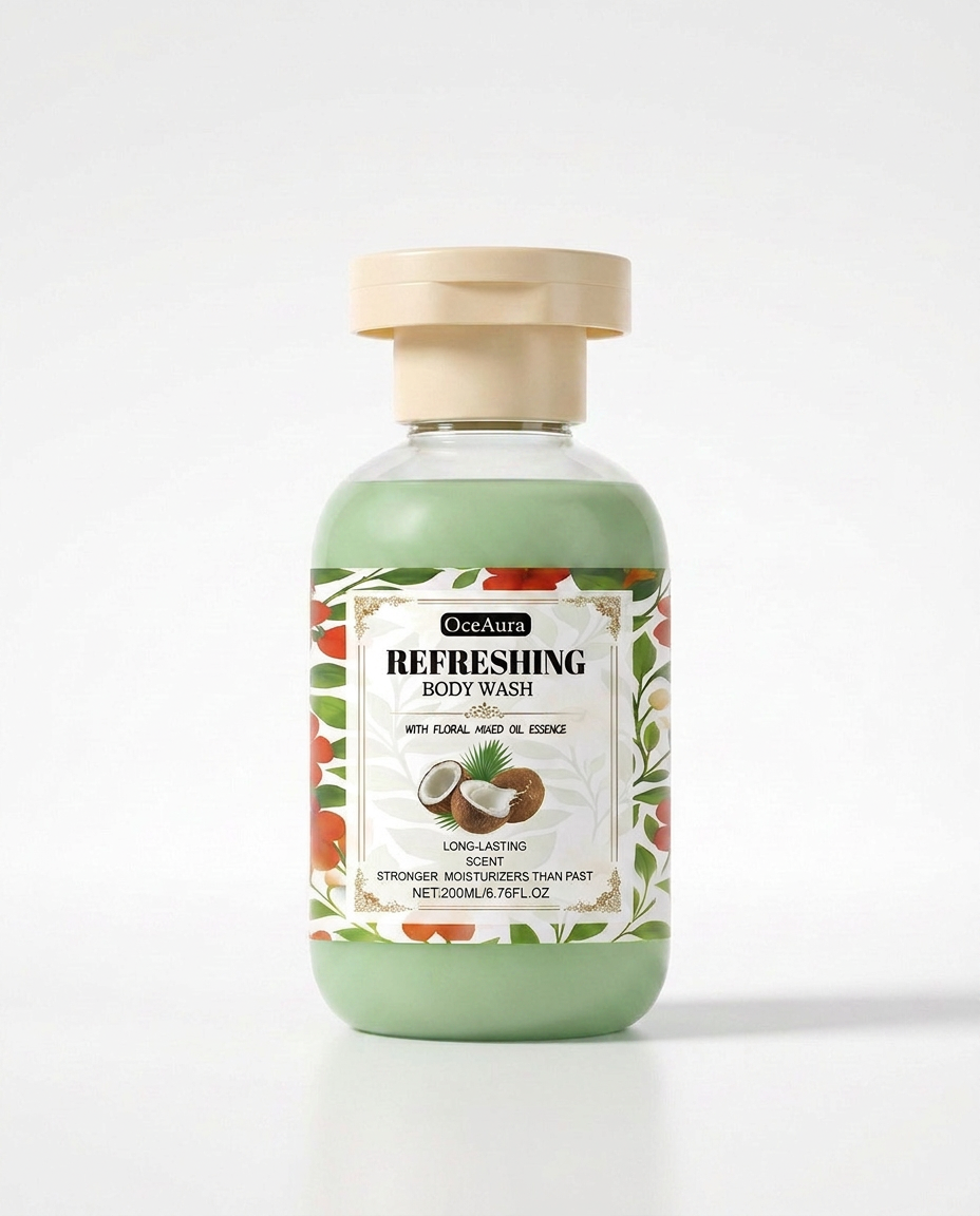 OceAura Rose & Lavendel Erfrischendes Duschgel von Beauty Vellvet