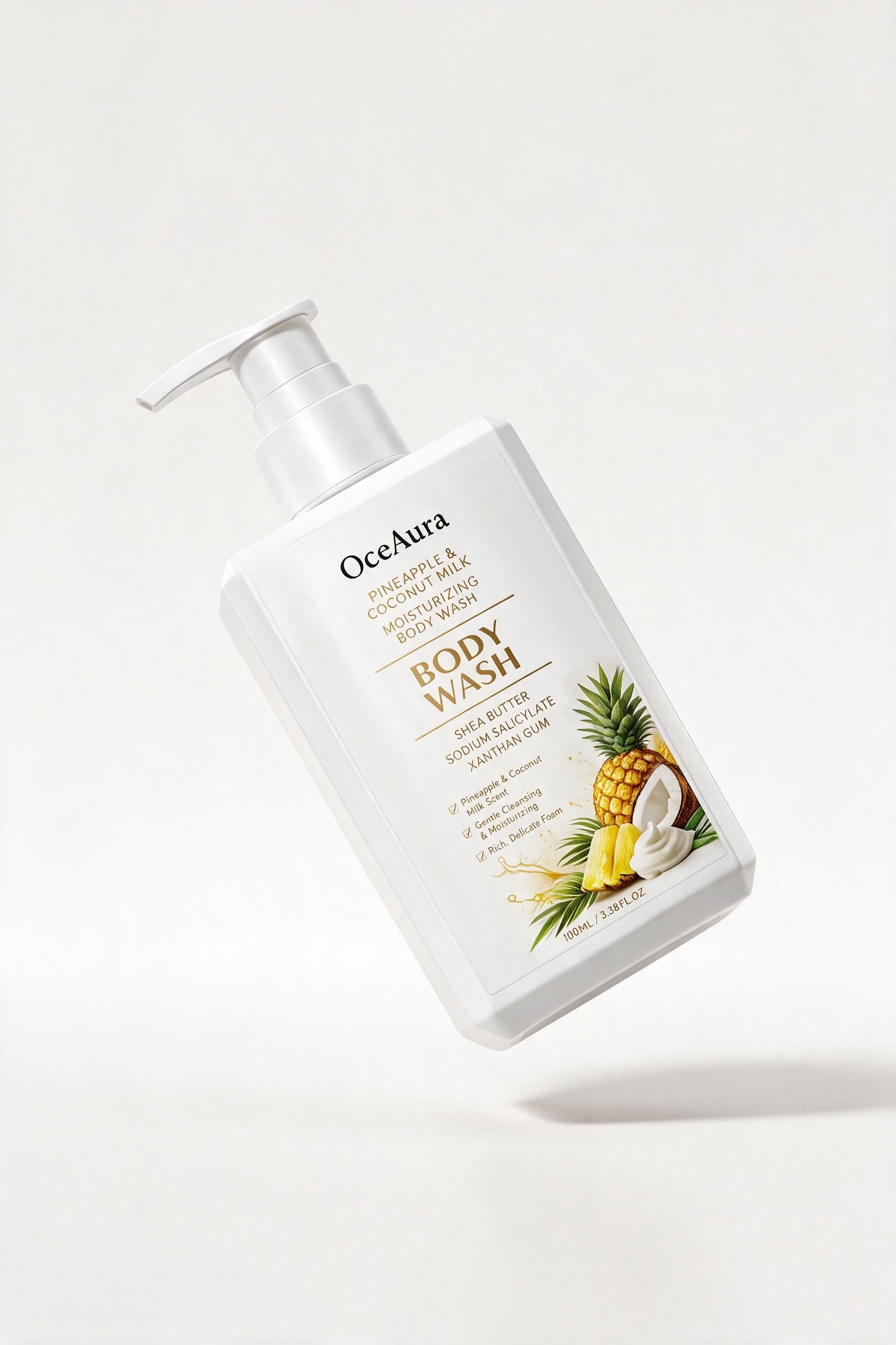 OceAura Ananas & Kokosnuss Feuchtigkeitsspendendes Duschgel von Beauty Vellvet, Ansicht 3