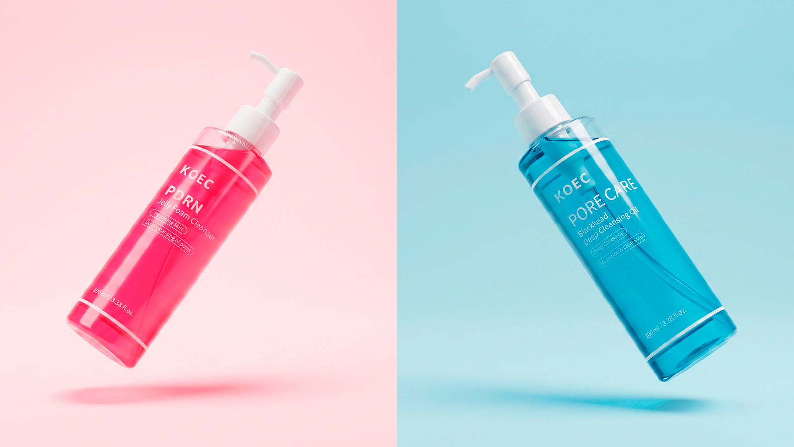 KOEC Jelly Nettoyant Moussant & Huile Nettoyante, 100 mL