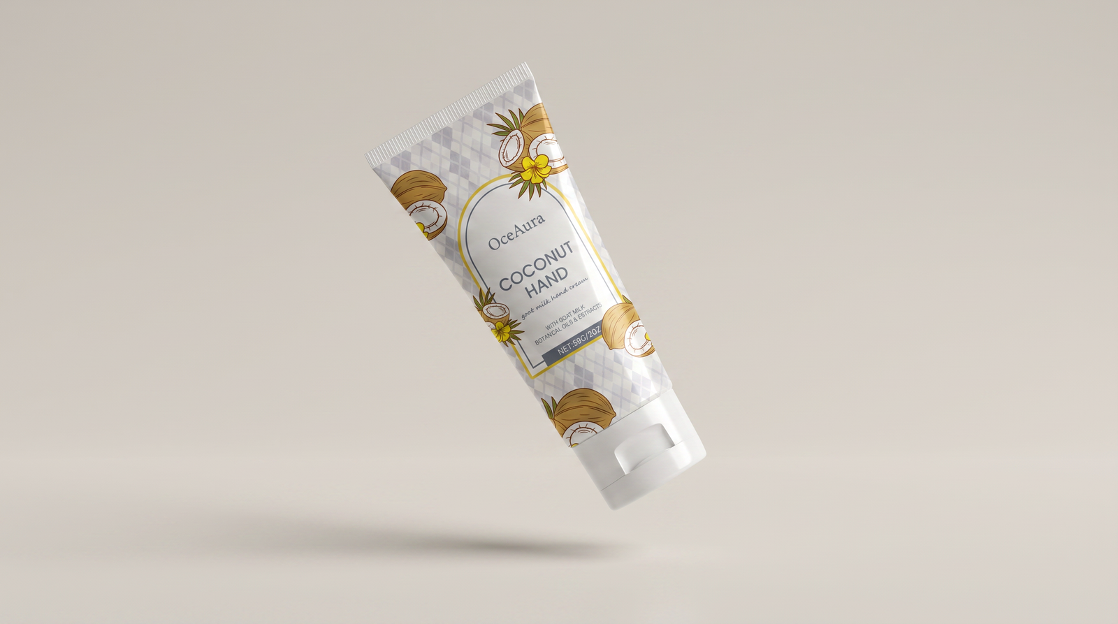 OceAura Coconut Crème Mains, 59 g