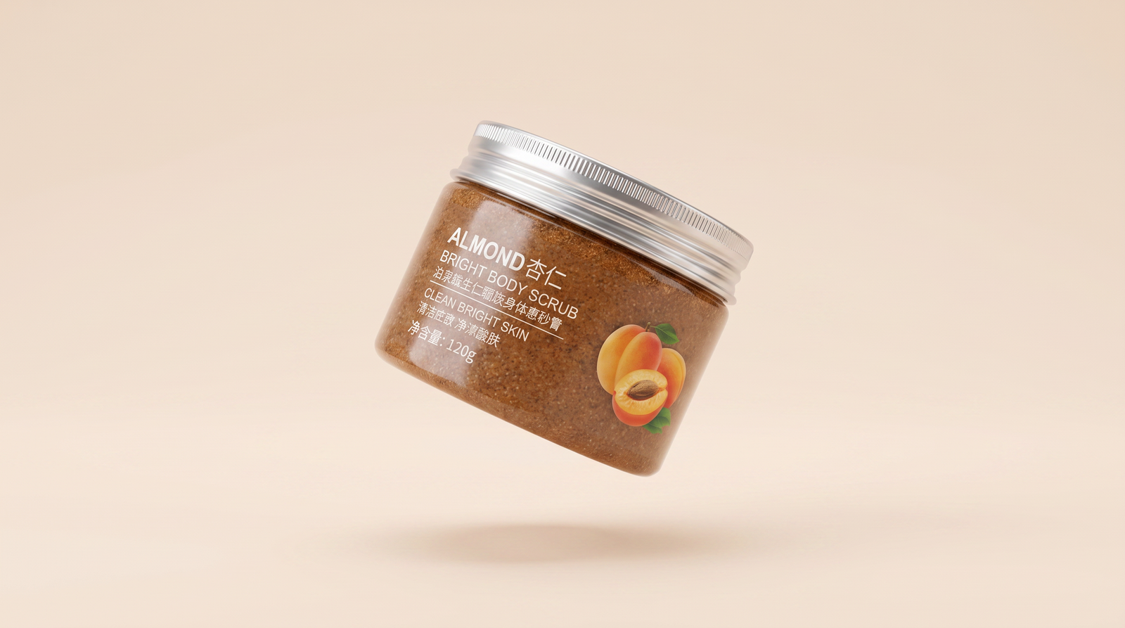 Almond Bright Skin Body Scrub, 120 g