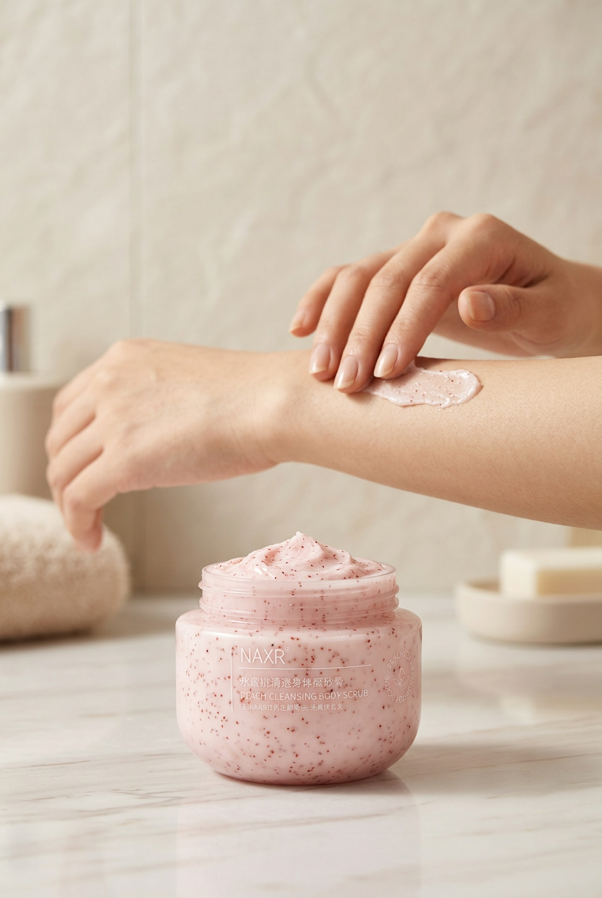 Pfirsichcreme Körperpeeling von Beauty Vellvet, Ansicht 2