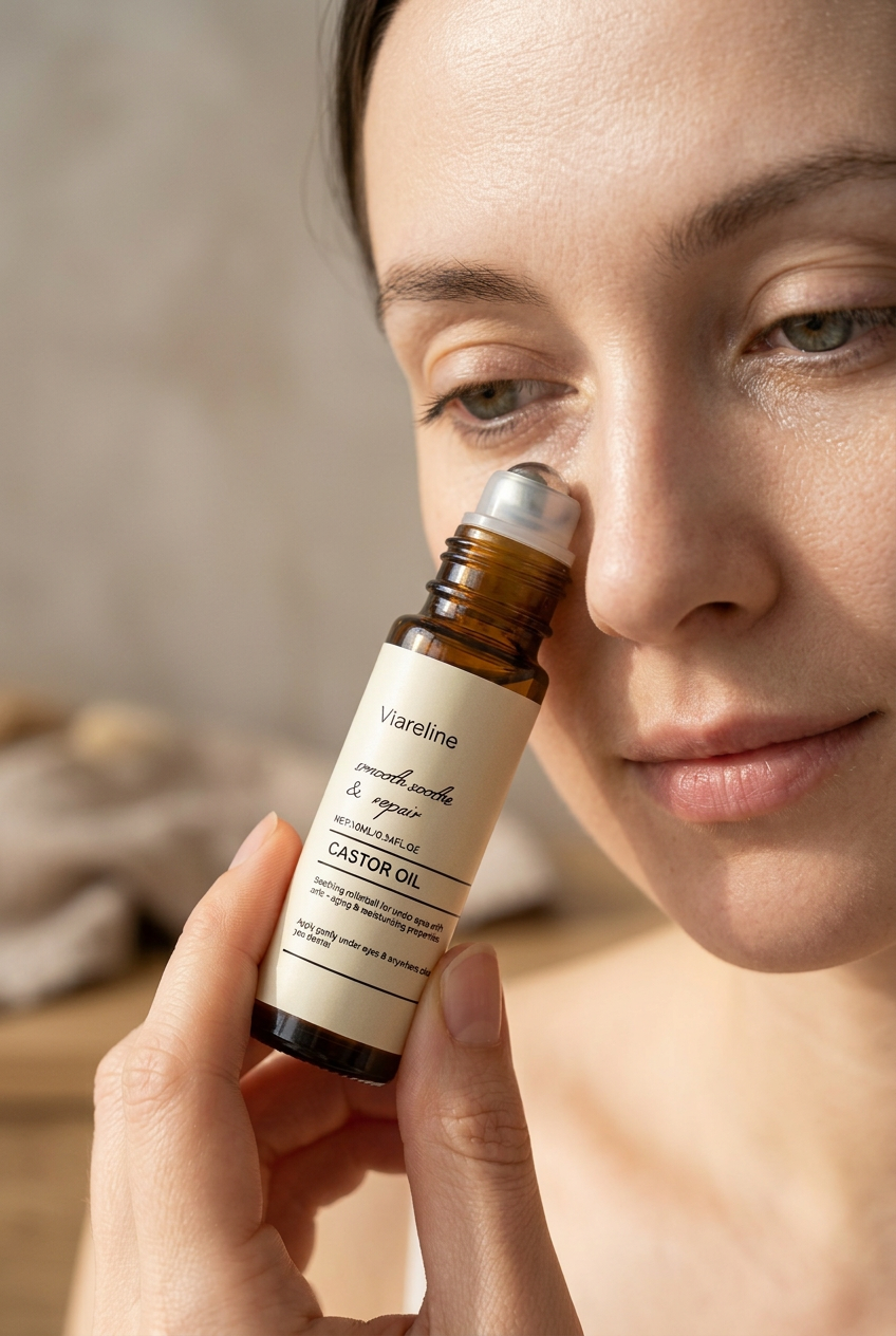 Roll-on contour des yeux à l'huile de ricin Viaerline par Beauty Vellvet, vue 4